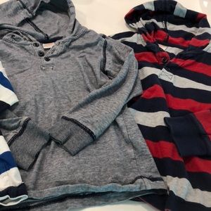 2 Gymboree Long sleeve hooded tee